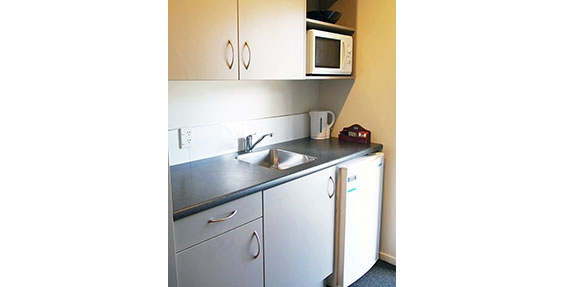 kitchenette of studio unit